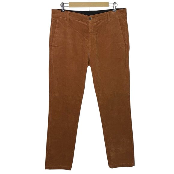 AG Adriano Goldschmied Corduroy Pants Mens 36x32 (Tag 32) Brown Marshall Preppy